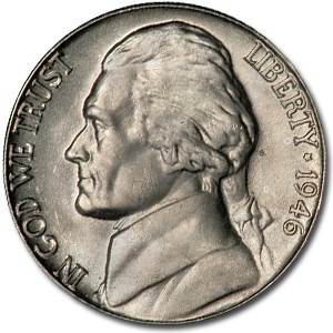 1946-D Jefferson Nickel BU 1946-D Jefferson Nickel BU
